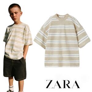 ZARA Kids | Ecru | STRIPED LINEN TANK